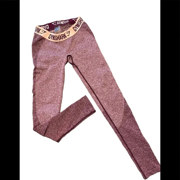 Gymshark Flex Dark Ruby Leggings - Picture 1 of 6